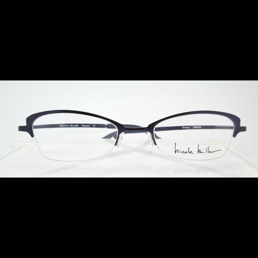 Nicole Miller Pleated Grape 50-20 eyeglasses